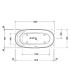 Freestanding bathtub Duravit Cape Cod 185x88