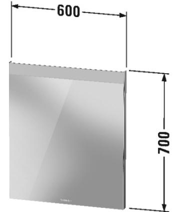 Miroir Duravit version améliorée avec éclairage