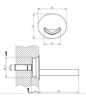 Spout for bathtub, Bellosta collection Funtanin Bijoux