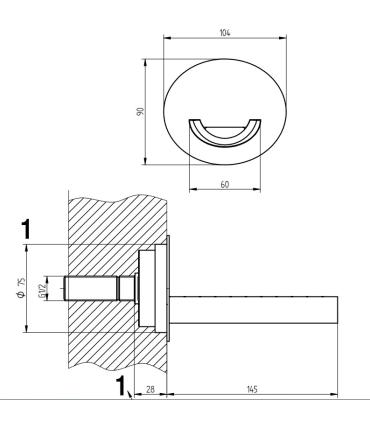 Spout for bathtub, Bellosta collection Funtanin Bijoux