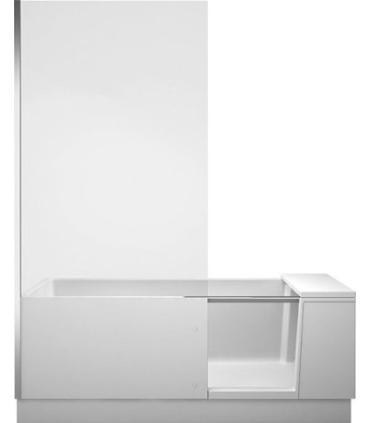 Bathtub with door and box Duravit 700454 left for niche