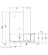 Bathtub with door and box Duravit 700454 left for niche