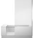 Bathtub with door and box Duravit 700455 right for niche