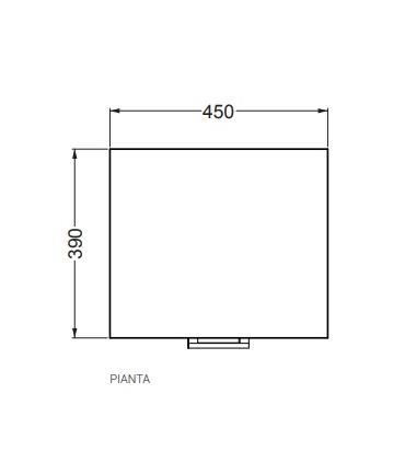 Base unit for laundry Colavene Domestica 45x38 1 right door