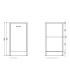 Base unit for laundry Colavene Domestica 45x38 1 right door