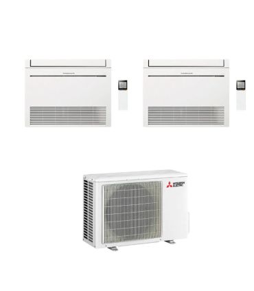 Climatizzatore dualsplit a pavimento Mitsubishi con unità esterna da 4.2 kW