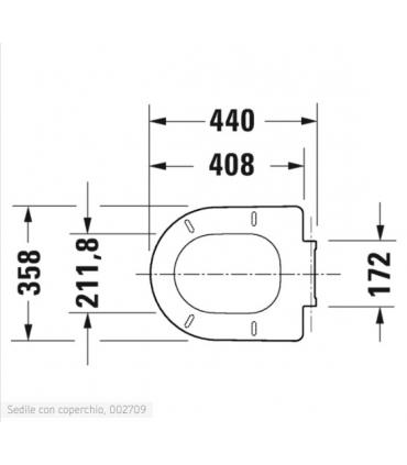 Wc e bidet a pavimento filo parete Duravit White Tulip