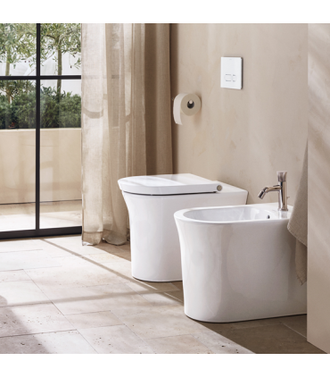 Wc e bidet a pavimento filo parete Duravit White Tulip