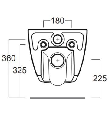 WC suspendu Simas Vignoni VI28 compact XS