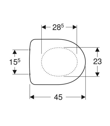 Geberit toilet seat for Selnova collection