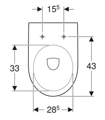 Geberit Selnova back to wall floor standing toilet