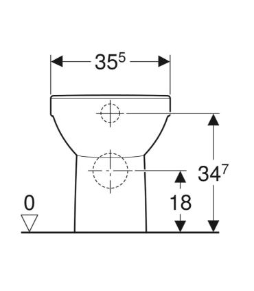 Geberit Selnova back to wall floor standing toilet