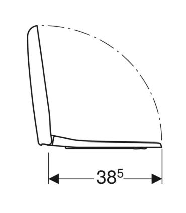 Sedile wc Geberit Selnova per wc compatto