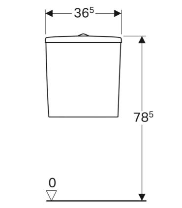 Réservoir pour WC monobloc Geberit Selnova