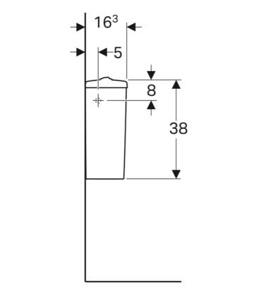 Cistern for Geberit Selnova close coupled toilet