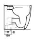 Curve for adjustable toilet 12-15 cm Simas CT02