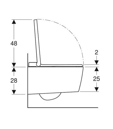 Wc bidet multifunzione sospeso Geberit Aquaclean Sela