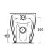 Simas Vignoni back to wall compact rimless floorstanding toilet VI26