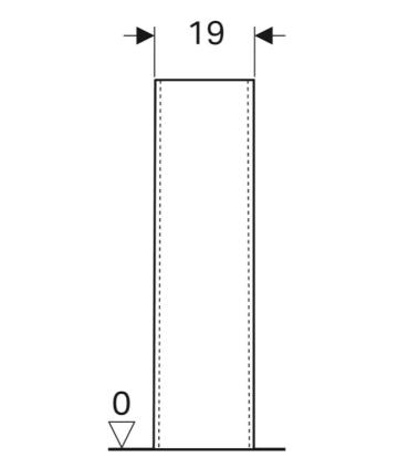 Column for Geberit Selnova washbasin