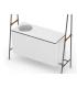 Colavene Altalena washbasin cabinet for right bathtub