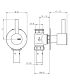 External part built-in rapid flow Bellosta Bambu