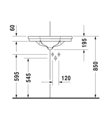 Duravit corner handrinse basin 1930 series