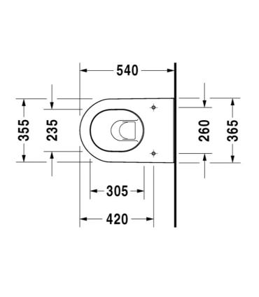 Architec wall hung toilet Darling New series