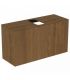 Slim veneered cabinet for Ideal Standard washbasin, Conca series