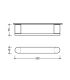 Towel rail Flaminia collection two chrome