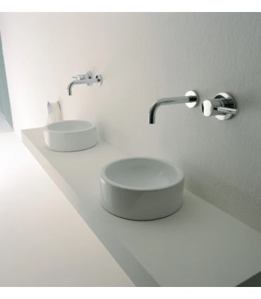 Small countertop washbasin Flaminia Twin