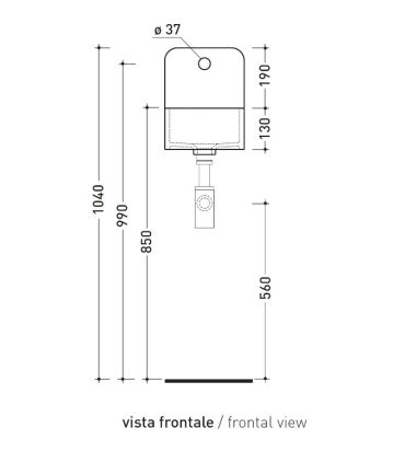 Washbasin single hole wall hung Flaminia Miniwash