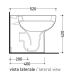 Wc with universal outlet, Flaminia, sprint series art.SR117