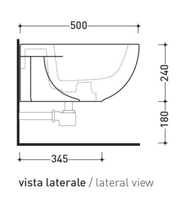 Bidet suspendu, Flaminia, quick, art.Qk218