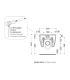 Cuvette suspendeux , Flaminia, collection app 54x36