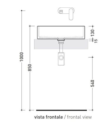 Flaminia Miniwash Multiposition Washbasin