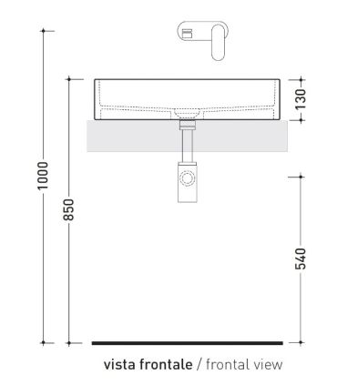 Flaminia Miniwash Multiposition Washbasin