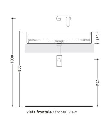 Flaminia Miniwash Multiposition Washbasin