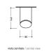 Toilet brush holder flaminia, wall hung, collection hoop