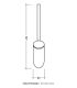 Toilet brush holder flaminia, wall hung, collection hoop