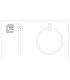 Towel ring Gessi Rettangolo series