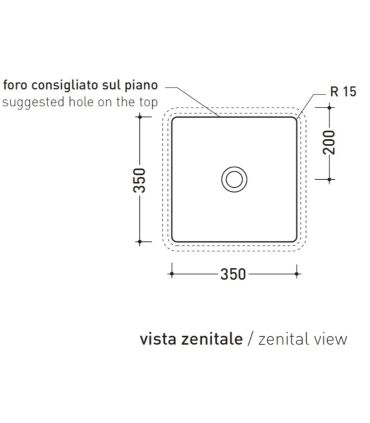 Lavabo à encastrer Flaminia Miniwash