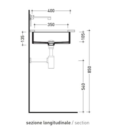 Lavabo à encastrer Flaminia Miniwash