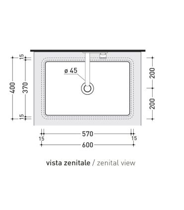 Lavabo à encastrer Flaminia Miniwash