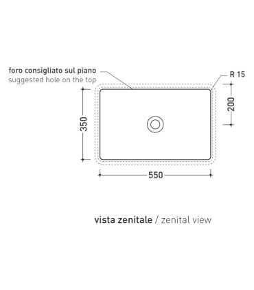 Lavabo à encastrer Flaminia Miniwash