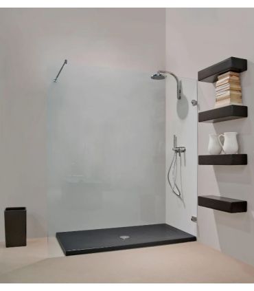 Flaminia shower tray, rectangular ceramic water drop
