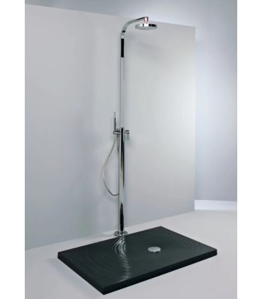 Flaminia shower tray, rectangular ceramic water drop