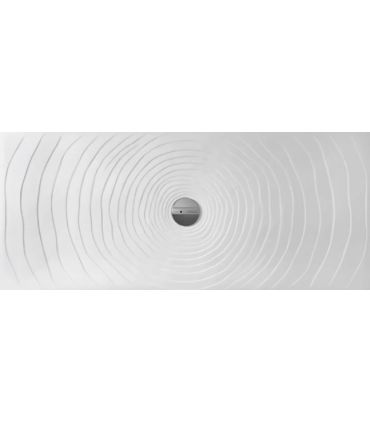 Flaminia shower tray, rectangular ceramic water drop