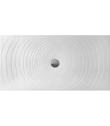 Flaminia shower tray, rectangular ceramic water drop