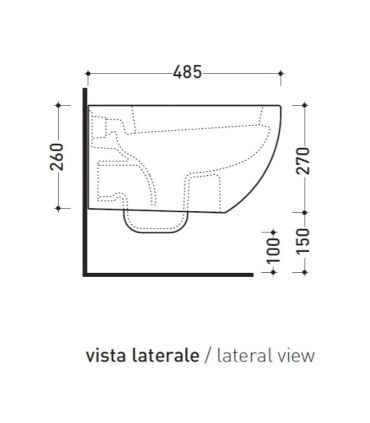 Wall hung toilet Flaminia MiniApp 48X36