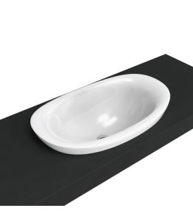 Lavabo da incasso, Flaminia, serie io, ceramica bianco.
